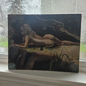 Nude Art Canvas with Earthy Tones